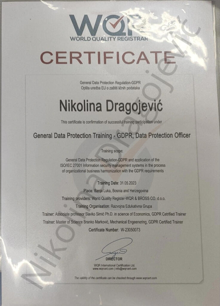 GDPR Bosna i Hercegovina